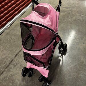Small Pink Pet Stroller